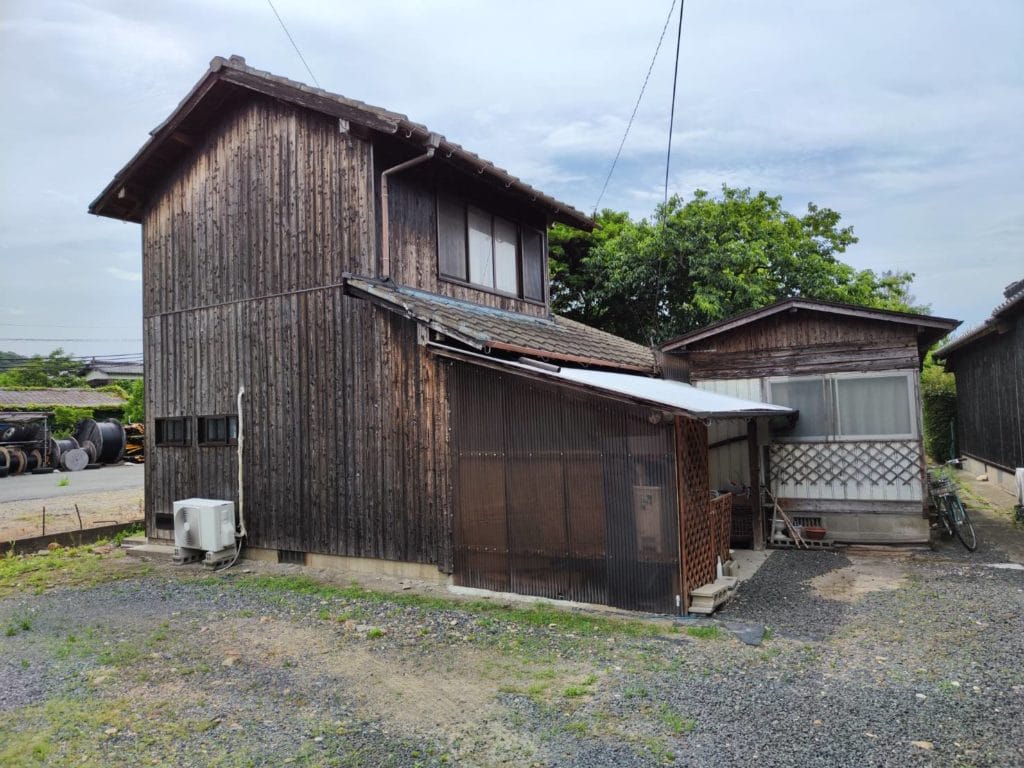 萩市椿東の木造住宅解体前