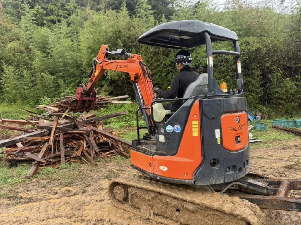 美祢市美東木造解体