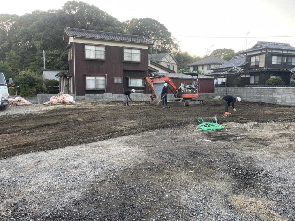 解体工事作業中