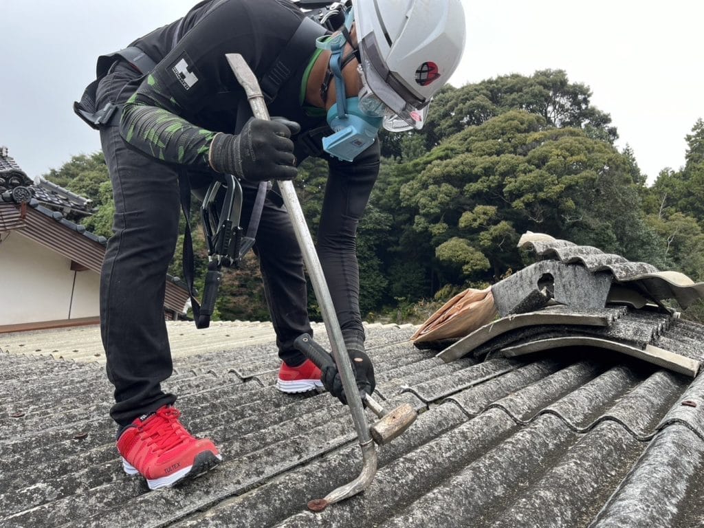 スレート撤去画像