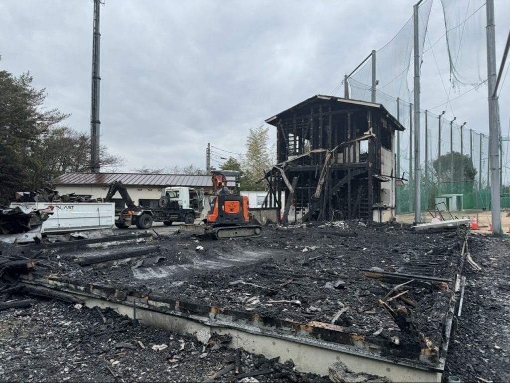 躯体解体工事中