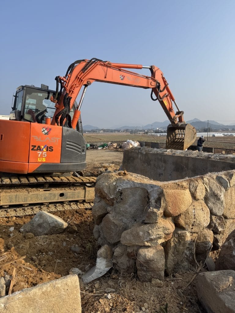 山口市佐山基礎解体