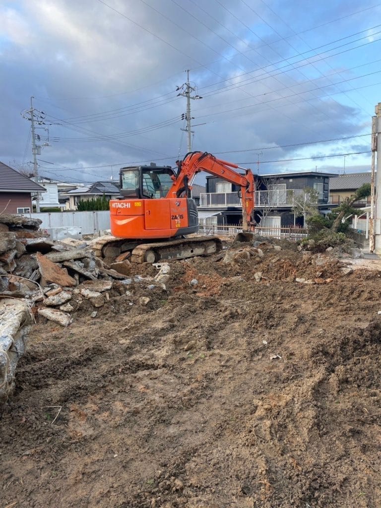 宇部市常盤台解体工事