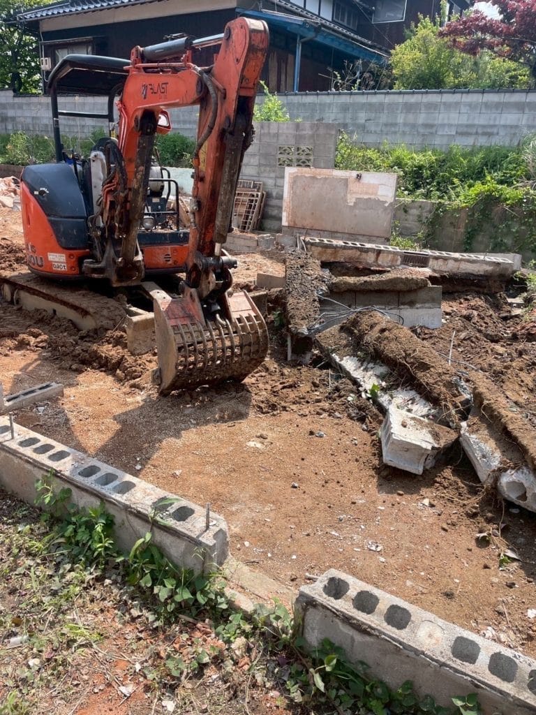 宇部市解体工事中