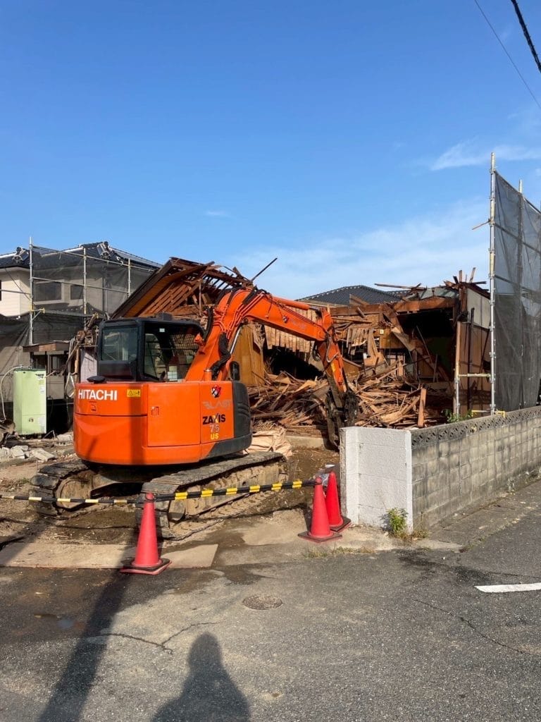 躯体解体工事中