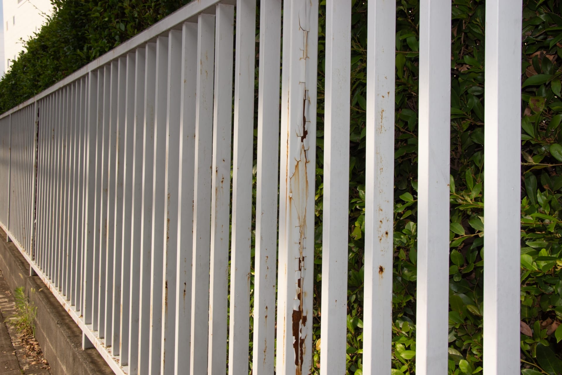 宇部市のフェンス撤去