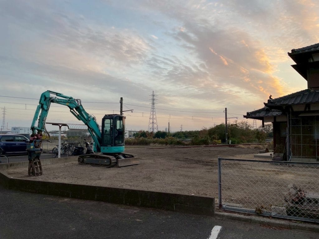 宇部市木造平家解体工事