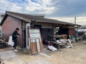 宇部市木造平家解体工事