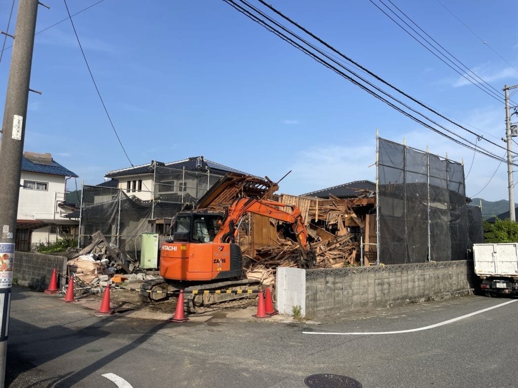 山口県の空き家の解体工事